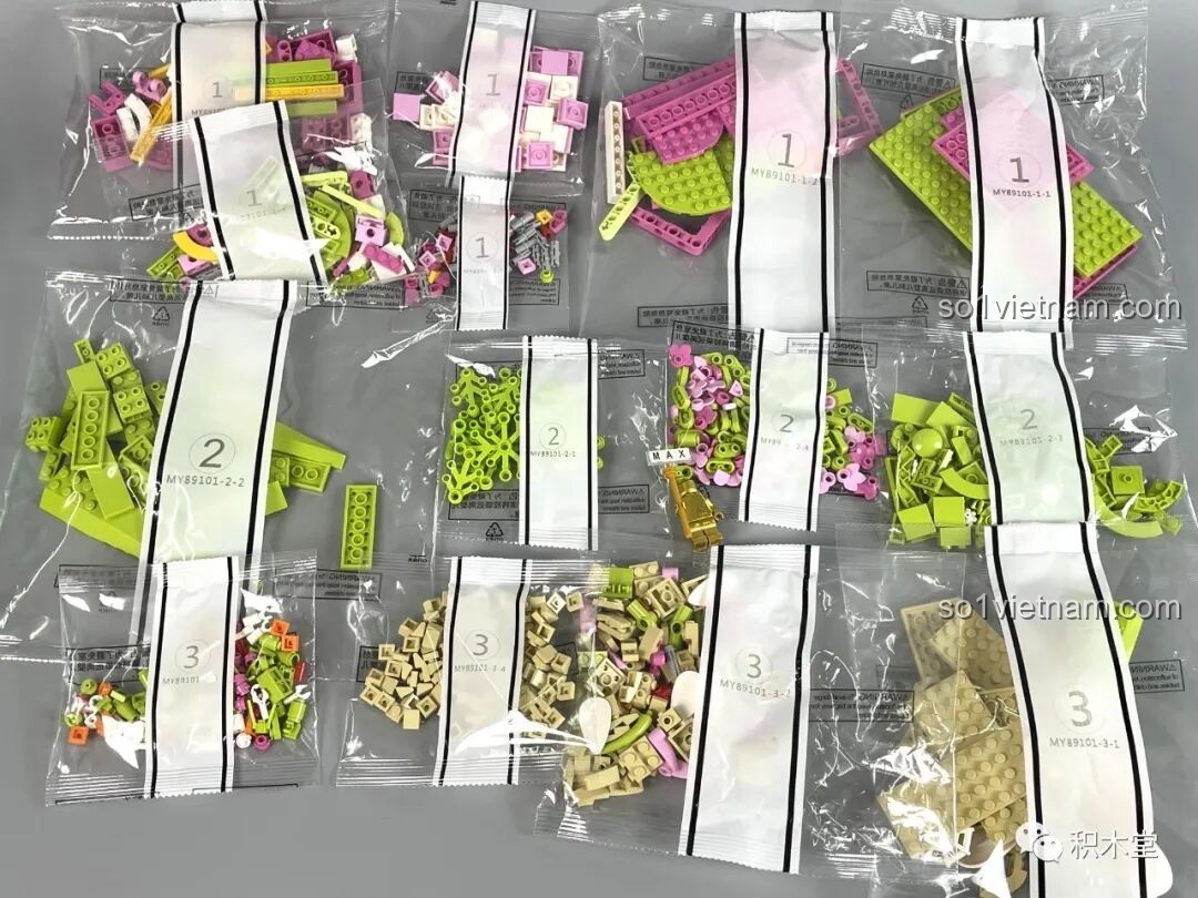 Các túi chi tiết cho bước 1 của MOYU BLOCK MY89101