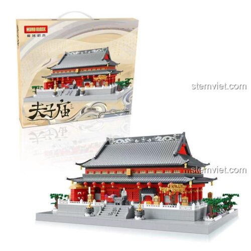Bộ xếp hình Kiến trúc cổ Trung Hoa Đại Thành Điện MOYU BLOCK MY92019, đồ chơi xây dựng Đền thờ Khổng Tử Nam Kinh, chất lượng cao, đáng tiền.