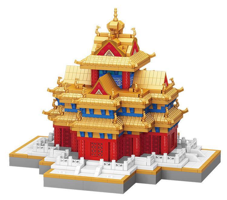 Bộ lắp ghép Lầu Góc Cố Cung MOYU BLOCK MY92048 1712 chi tiết, mô hình kiến trúc cổ điển tinh xảo, phù hợp cho bé trai và bé gái 8 tuổi, giá tốt.