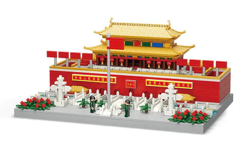Bộ lắp ghép Thiên An Môn MOYU BLOCK MY92053, mô hình kiến trúc tinh xảo cho bé trai bé gái 8 tuổi, giá tốt