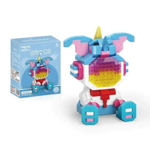Bộ đồ chơi Phi Hành Gia Voi Con MOYU BLOCK MY95045, 373 mảnh, phù hợp cho bé 8 tuổi, thiết kế phi hành gia độc đáo, màu xanh dương, hồng, trắng, vàng.