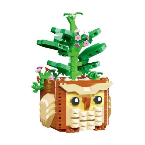 Bộ lắp ghép Cây Mọng Nước Chậu Cú Mèo MOYU BLOCK MY97037, đồ chơi mô hình cho bé gái 8 tuổi, giá tốt, giúp rèn luyện khéo léo ngón tay và tập trung chi tiết.