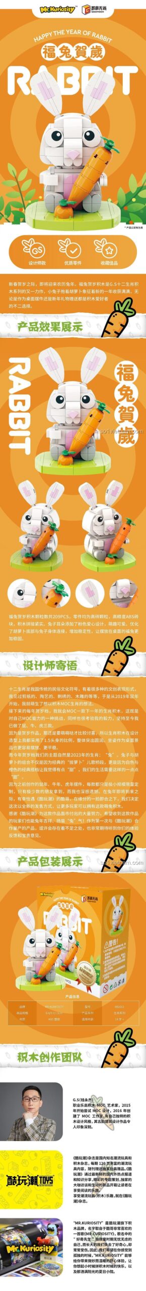 Mô hình Thỏ Ngọc Mr.Kuriosity 881001 trong bộ sưu tập