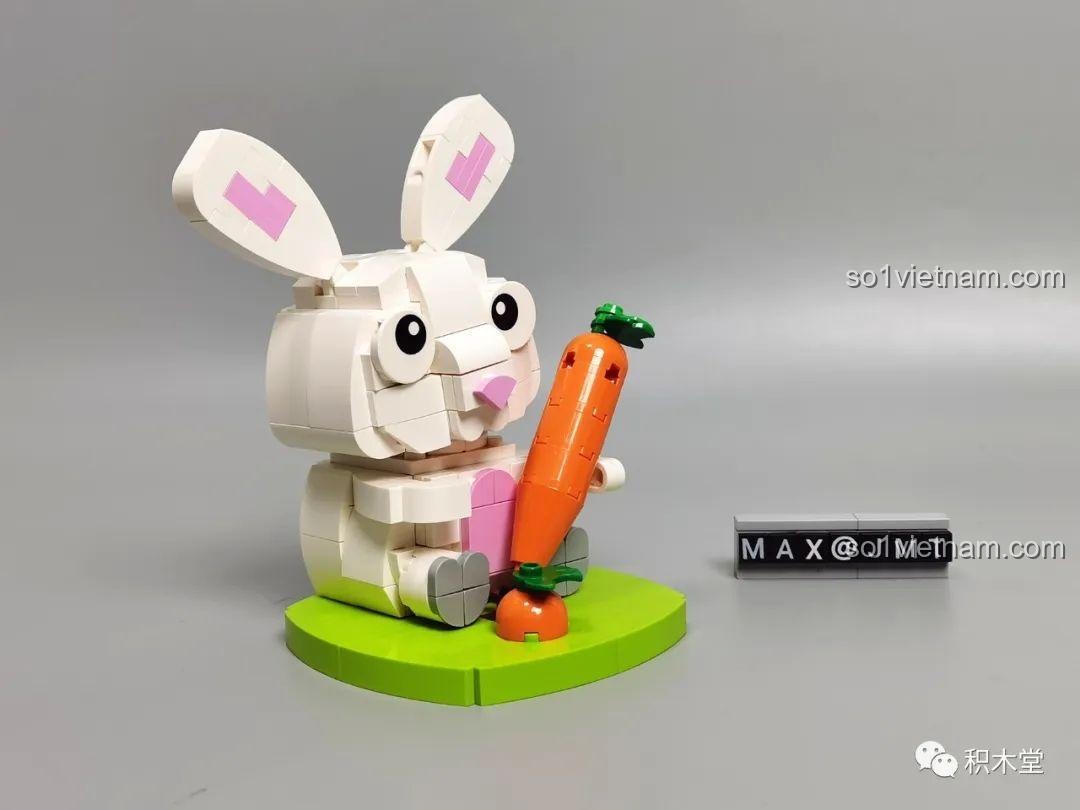 Mô hình Thỏ Ngọc Mr.Kuriosity 881001 hoàn thiện (mặt sau)