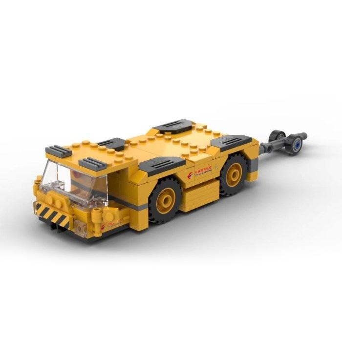 Mô hình hoàn thiện của bộ lắp ráp Xe Kéo Máy Bay Sân Bay DHYX-003 từ MUSELECT, một món đồ chơi mô hình Xingbao giá rẻ cho bé trai 6 tuổi.