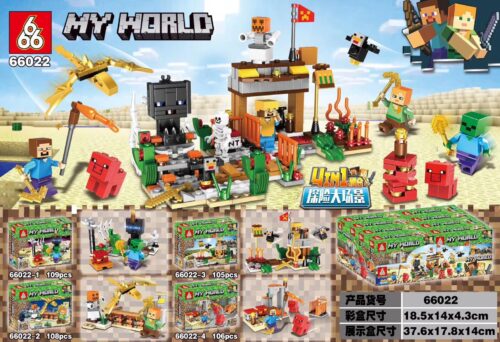 Bộ Lắp Ghép Mô Hình Minecraft Thế Giới Khám Phá 4in1 - MY WORLD 66022