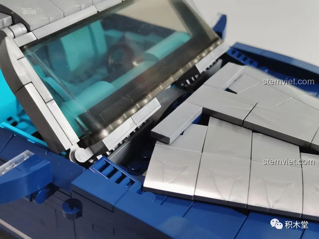 Chi tiết nắp mâm xe của Rolls-Royce Cullinan Mould King 10017.