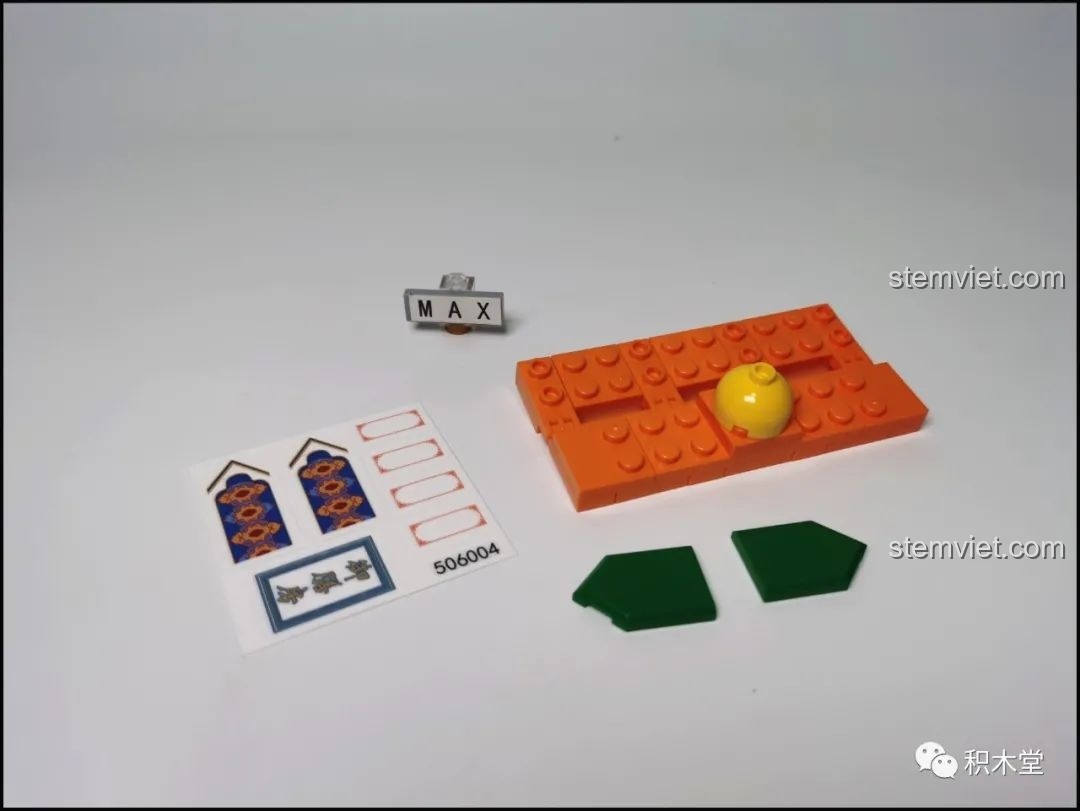 Phần nền trắng của bộ lắp ghép Wekki 506004 Vườn Thượng Uyển Bốn Mùa: Cảnh Thu