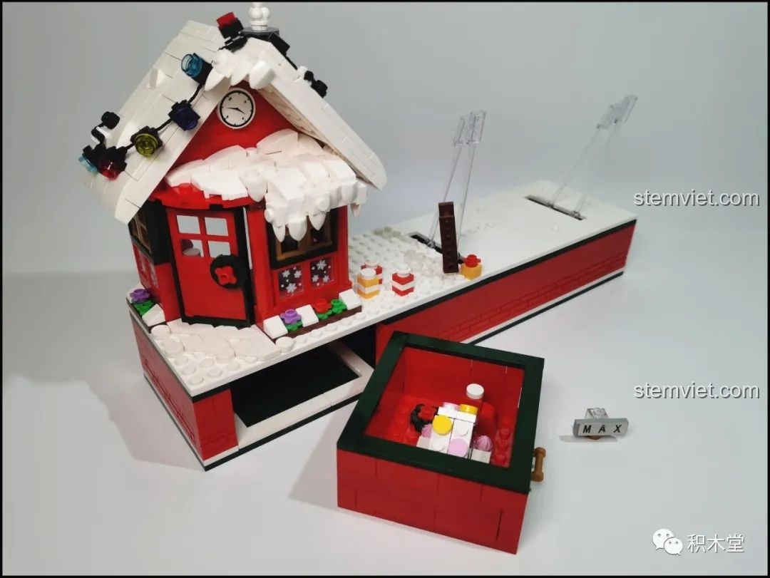 Ngăn kéo bí mật của bộ Forange FC6003 được kéo ra, tiết lộ không gian bên trong.