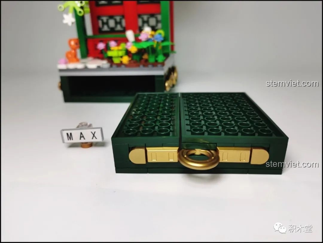 Ngăn kéo của bộ lắp ghép Wekki 506002 Vườn Thượng Uyển Bốn Mùa: Cảnh Xuân - Quan Gia Lập Kỳ