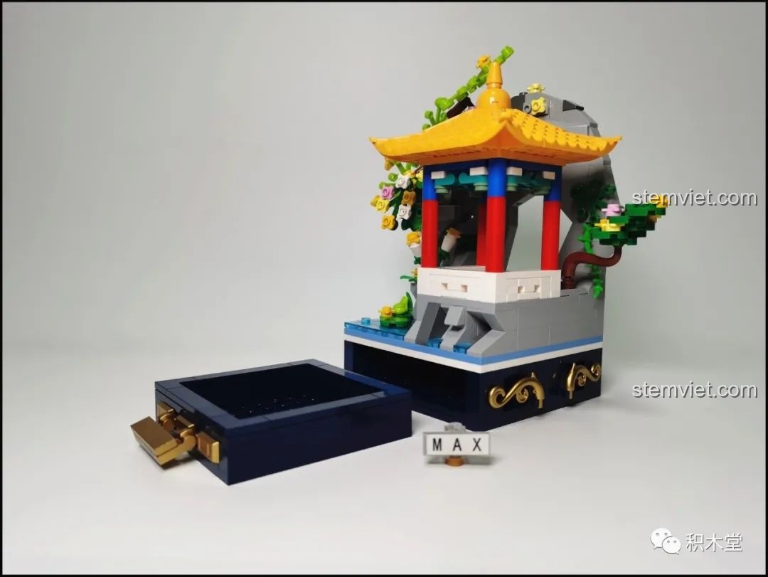 Ngăn kéo của bộ lắp ghép Wekki 506003 Vườn Thượng Uyển Bốn Mùa: Cảnh Hạ