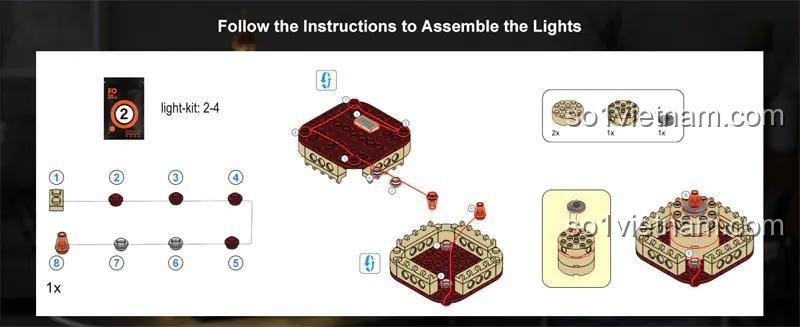Mô tả chi tiết Ngọn hải đăng Alexandria FunWhole F9008