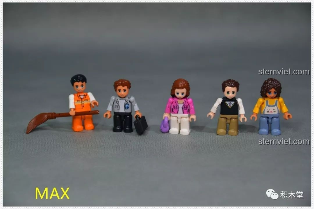 Năm nhân vật mini mới với khớp nối linh hoạt trong bộ lắp ghép Zhe Gao QL0922.