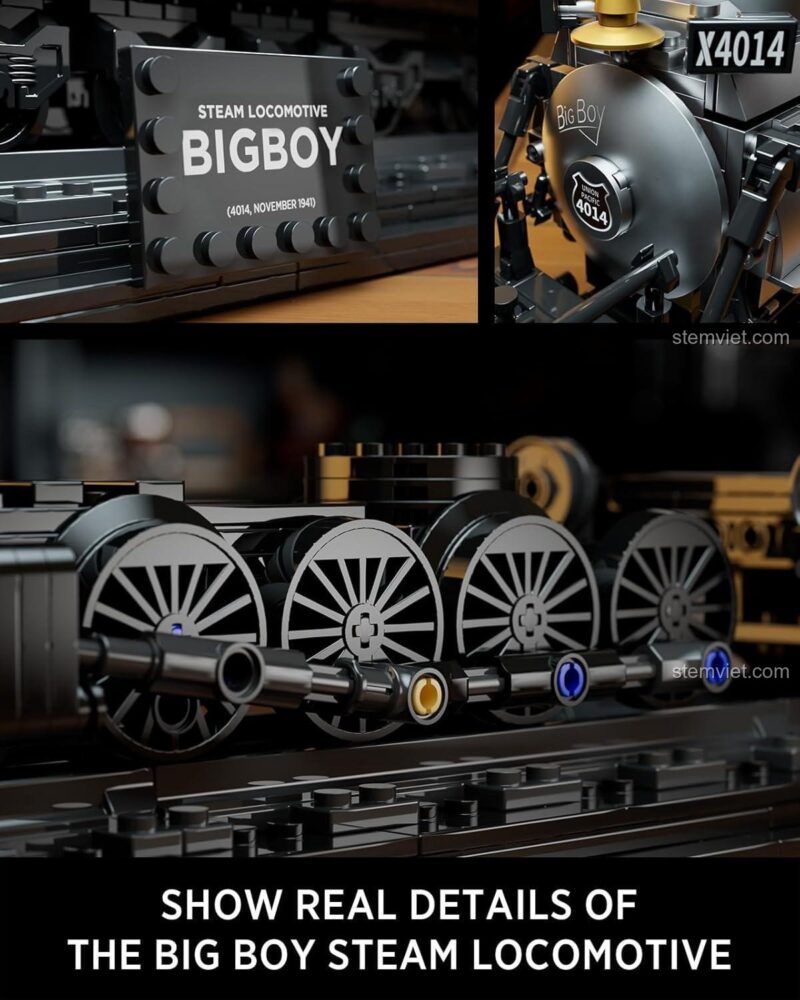 Nifeliz NF10263 The Bigboy Steam Locomotive bộ lắp ghép