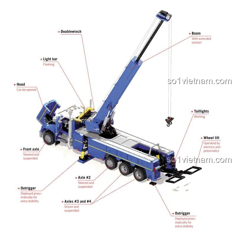 ISBN9781593275877 Sách hướng dẫn lắp ráp LEGO Technic, sơ đồ cơ chế cần cẩu Technic, hướng dẫn thiết kế cơ khí, nhiều mô hình độc đáo.