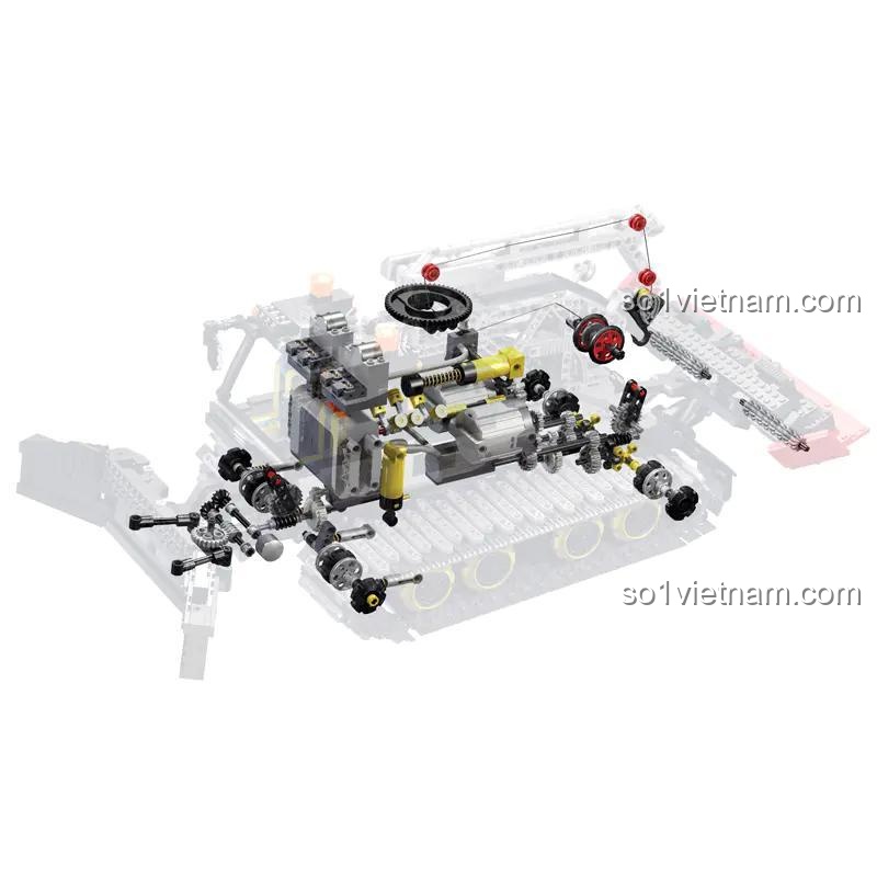 No Starch Press ISBN9781593275877, sơ đồ cơ chế máy xúc Technic, hướng dẫn chuyên sâu, cơ khí tinh xảo.