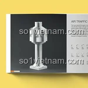 Sách thiết kế LEGO® 9781593276133, mẫu Air Traffic, truyền cảm hứng sáng tạo cho học sinh cấp 2 với sách giáo dục The LEGO Architect.