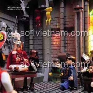 đồ chơi sáng tạo Sách giáo dục LEGO, sách LEGO về vua chúa, phát triển trí tuệ cho trẻ 8 tuổi