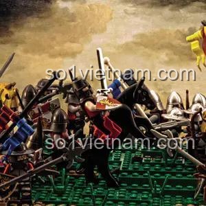 Sách LEGO Trung Cổ No Starch Press, sách về các trận chiến LEGO, hình ảnh minh họa độc đáo, giá rẻ