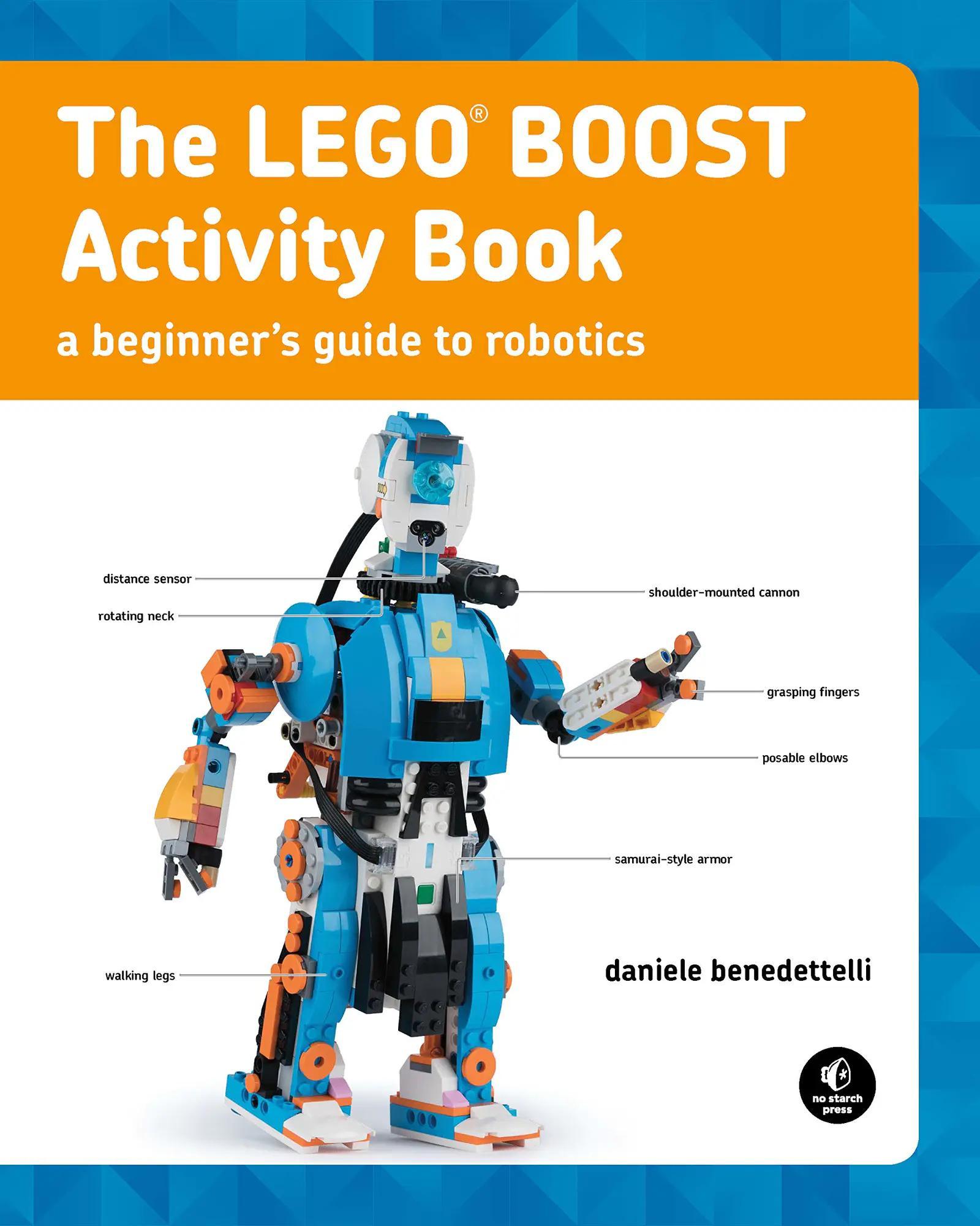Sách hướng dẫn LEGO BOOST No Starch Press ISBN9781593279325, sách hoạt động robot LEGO BOOST cho bé 8 tuổi, phát triển tư duy logic, giá tốt