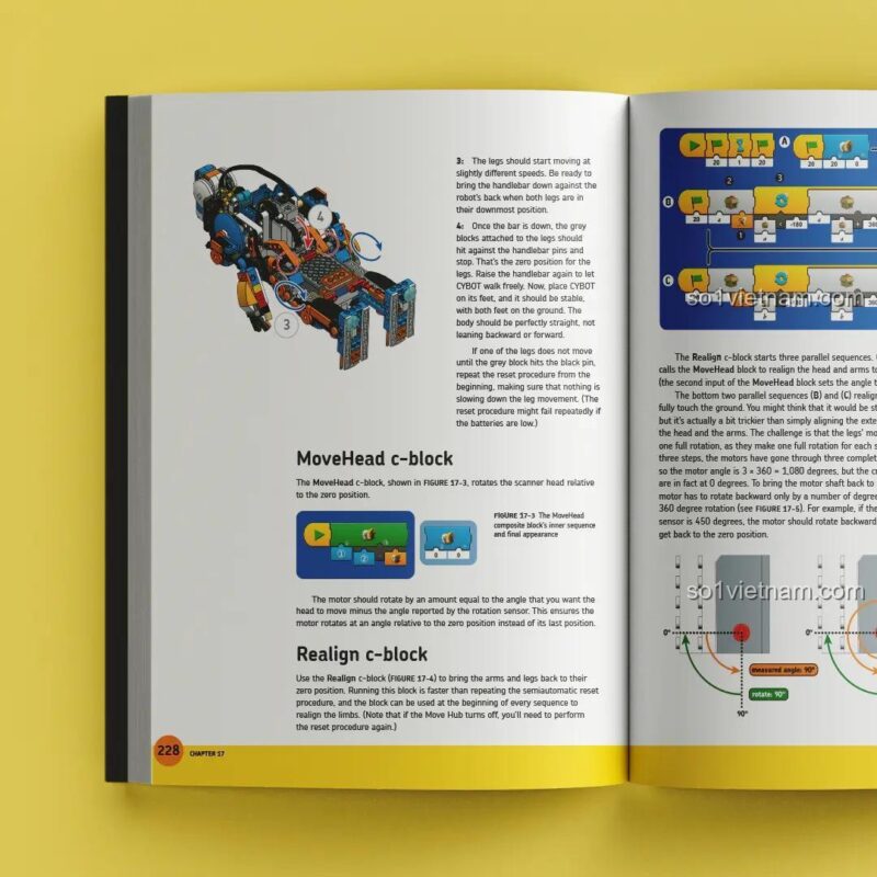Sách ý tưởng LEGO BOOST No Starch Press ISBN9781593279844, hướng dẫn lập trình robot, phát triển tư duy logic cho trẻ 8 tuổi.