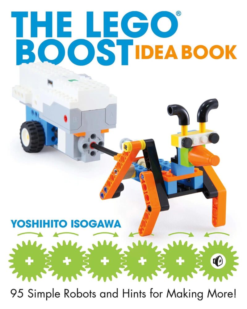 Sách ý tưởng LEGO BOOST No Starch Press ISBN9781593279844, hướng dẫn sáng tạo robot, phát triển tư duy STEM cho bé 8 tuổi, giá tốt.