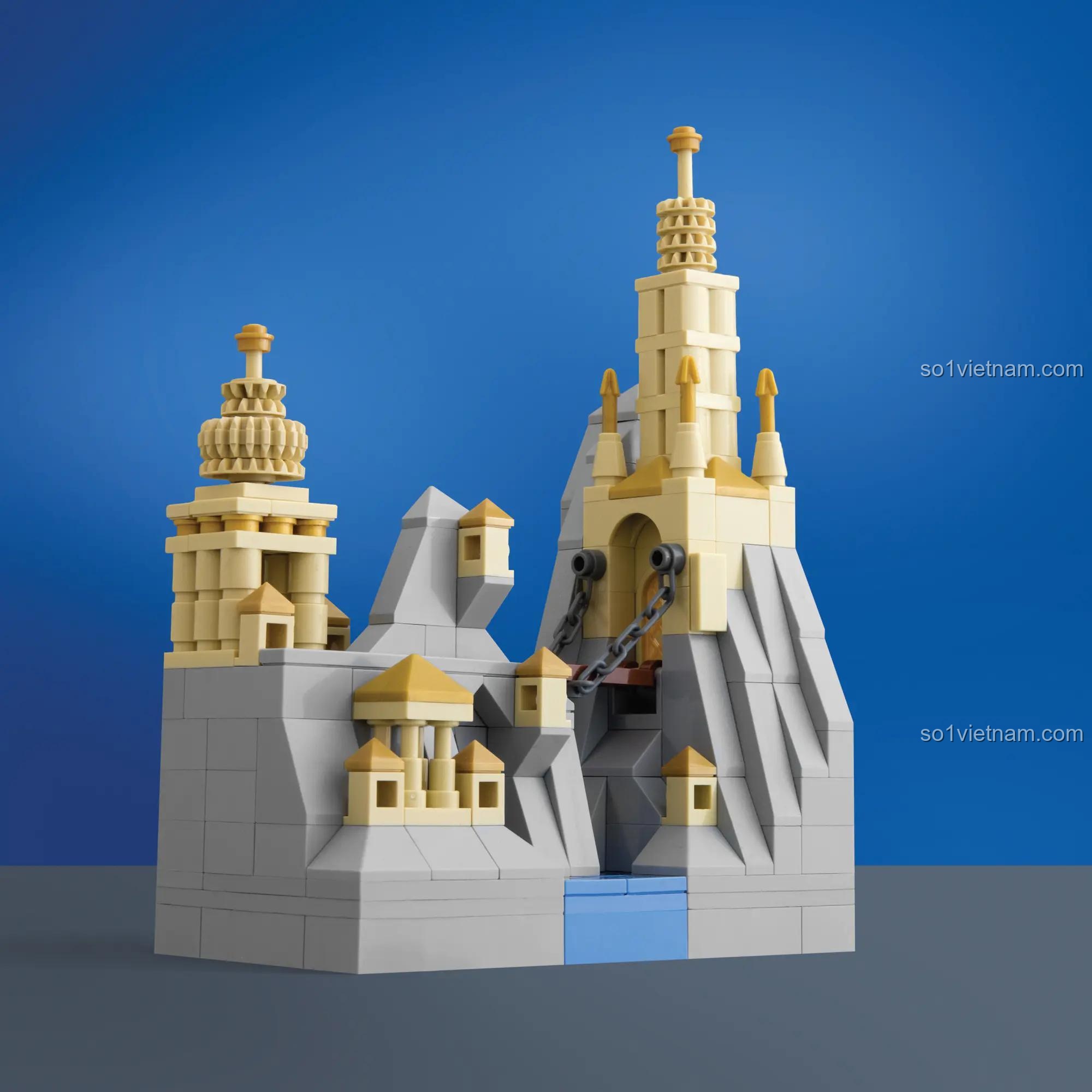 đồ chơi xây dựng Sách hướng dẫn lắp ráp lâu đài, Sách LEGO® về lâu đài No Starch Press, mô hình lâu đài vàng, phát triển sáng tạo cho trẻ em