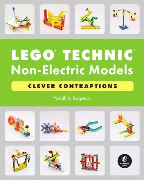 Sách hướng dẫn lắp ráp LEGO® Technic No Starch Press ISBN9781718501706, mô hình cơ khí không dùng điện, phát triển tư duy kỹ thuật cho bé trai 10 tuổi, giá tốt.