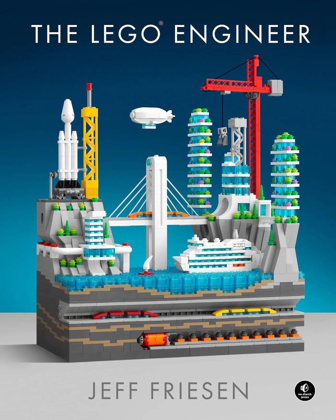 đồ chơi giáo dục The LEGO Engineer STEM toy The LEGO Engineer No Starch Press ISBN9781718502505 sách kỹ thuật LEGO® hướng dẫn lắp ráp mô hình kỹ thuật, đồ chơi giáo dục STEM cho bé trai bé gái, giá tốt