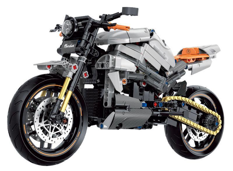 Bộ lắp ráp Xe mô tô cổ điển Nordon V4CR Nuodun 60508 tỉ lệ 1:8, đồ chơi mô hình chất lượng cao cho bé trai 8 tuổi.