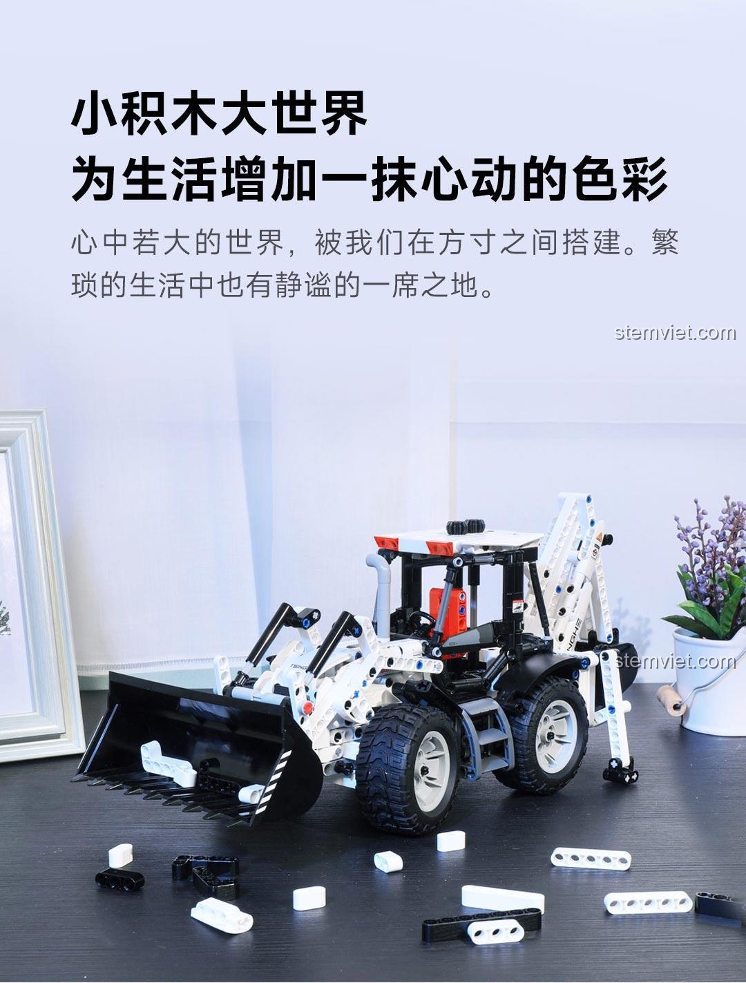 Mô hình Xe Công Trình Kỹ Thuật J10AIQI dùng để trang trí, món quà ý nghĩa cho người lớn.