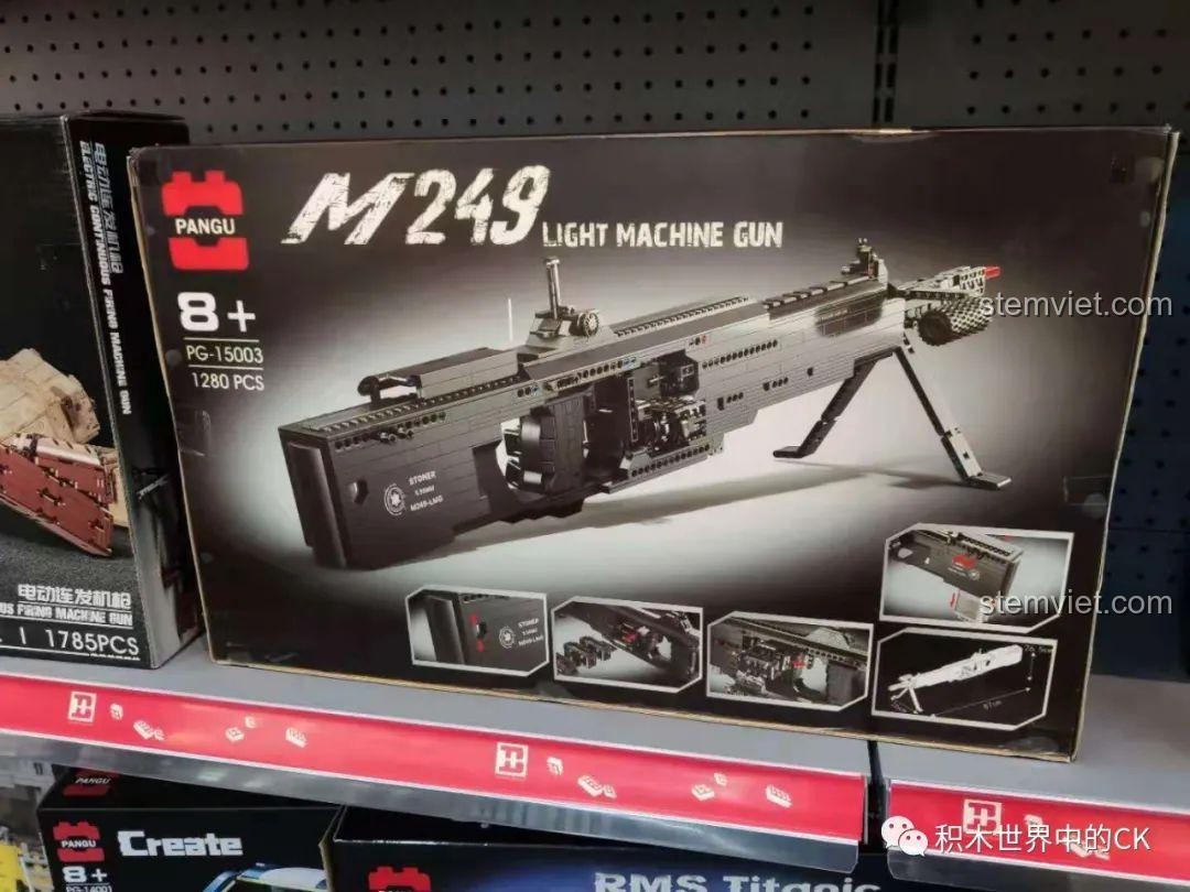 Kích thước mô hình Súng máy hạng nhẹ Bren MK PANGU PG-15002