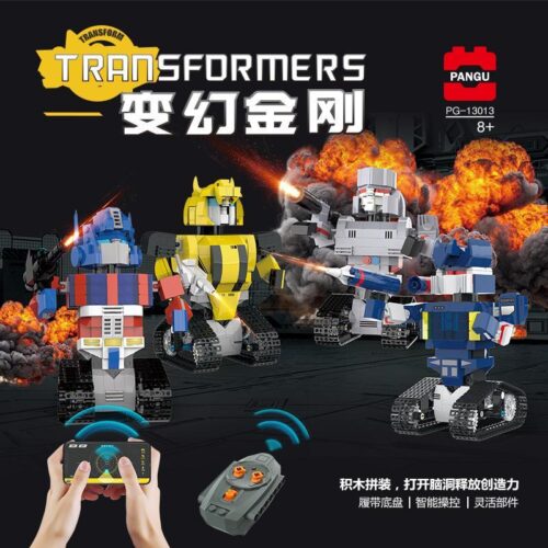 Bộ lắp ghép PANGU PG-13013-3 Transformers Biến Ảo Kim Cương 4 Mẫu