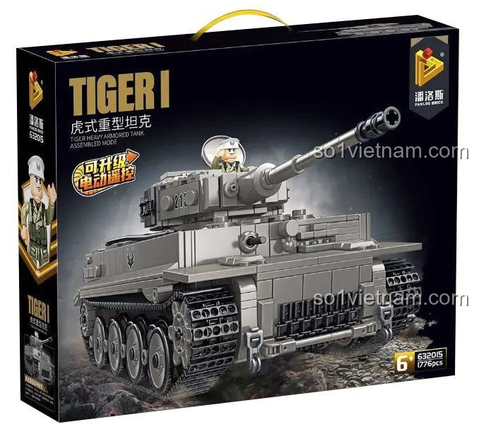 Hộp đựng bộ đồ chơi xe tăng hạng nặng Tiger I Panlos 632015