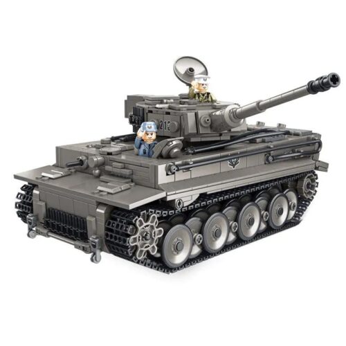 Mô hình xe tăng hạng nặng Tiger I Panlos 632015 lắp ráp chi tiết