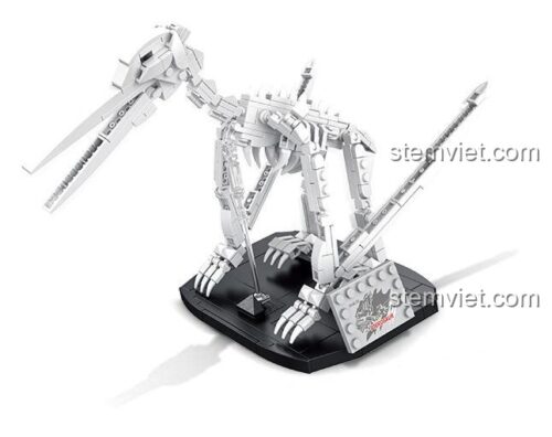 Bộ xương hóa thạch Dực Long từ bộ lắp ghép Panlos Brick 612006, đồ chơi mô hình độc đáo.