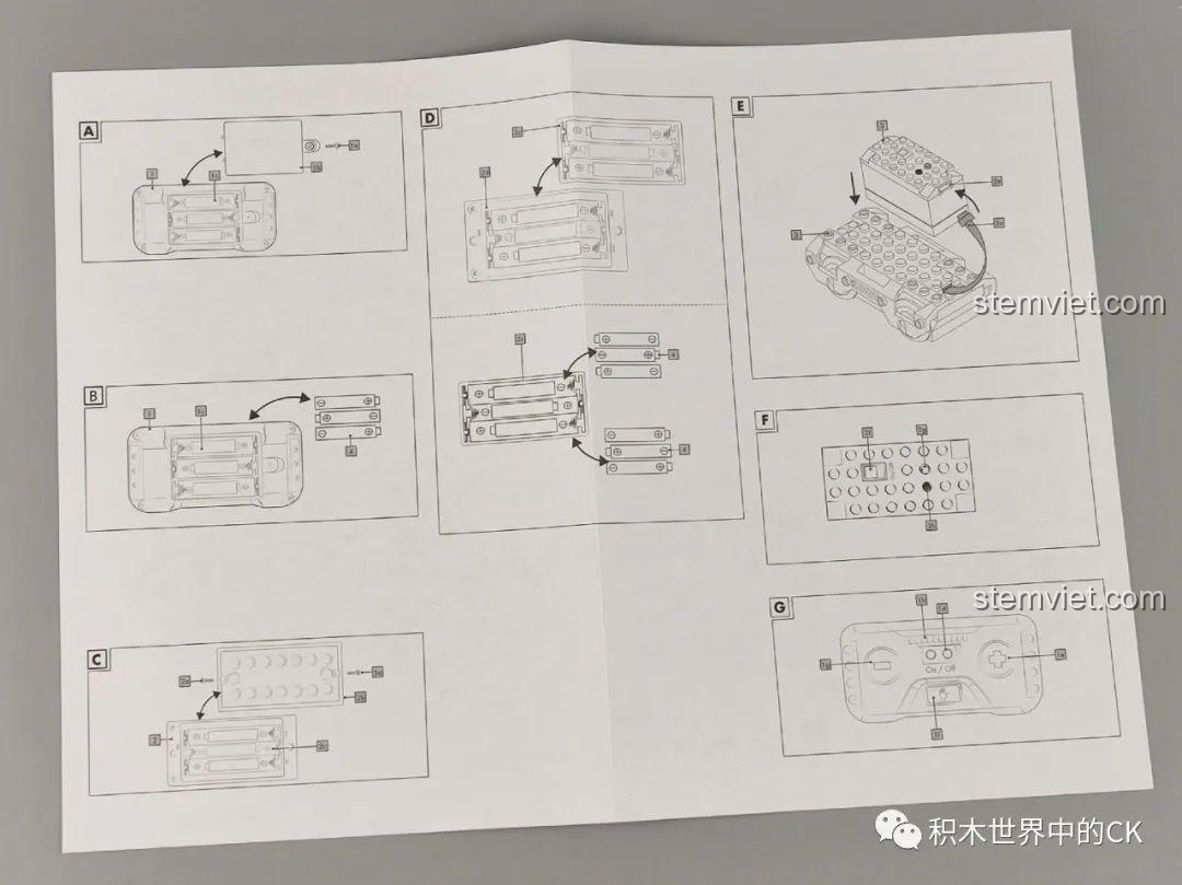 Trang hướng dẫn lắp ráp với các sơ đồ chi tiết cho từng phần của bộ Panlos Brick 613005 Ga Tàu Hỏa Giáng Sinh.