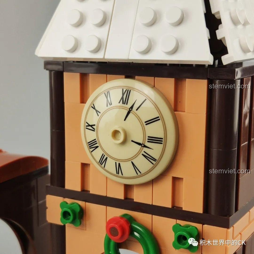 Bộ lắp ghép Xe Lửa Giáng Sinh Panlos Brick 613005, mô hình tàu hỏa và nhà ga trên nền tuyết trắng, đồ chơi Giáng Sinh đẹp mắt