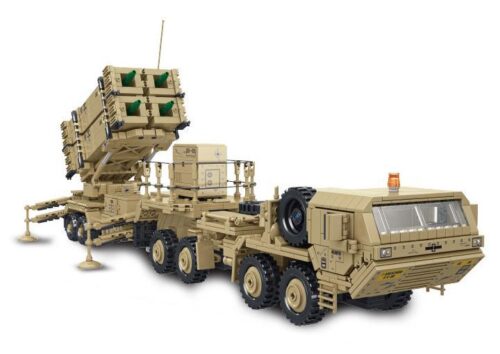 Ảnh mô hình hoàn chỉnh của bộ lắp ráp Xe Tải Tên Lửa M983 Panlos Brick 628014, một đồ chơi mô hình quân sự hoành tráng cho con trai trên 18 tuổi.
