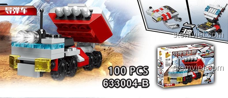 Panlos Brick 633004-B Tên lửa Tấn công 055 Missile Destroyer - Bộ lắp ghép tàu chiến