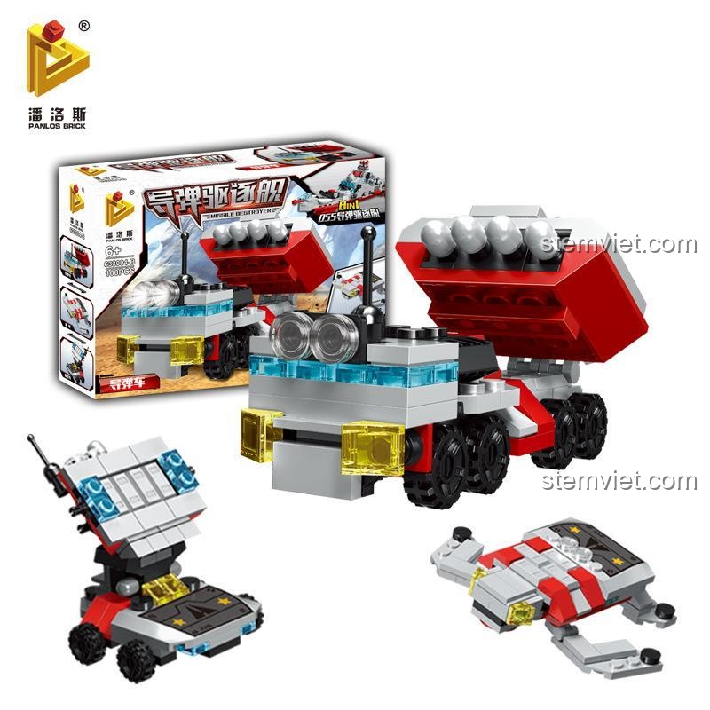 Panlos Brick 633004-B Tên lửa Tấn công 055 Missile Destroyer - Đồ chơi mô hình tàu chiến