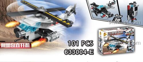 Panlos Brick 633004-E Tên lửa Tấn công 8 trong 1 bộ đồ chơi lắp ráp 788 chi tiết cho bé trai 6 tuổi