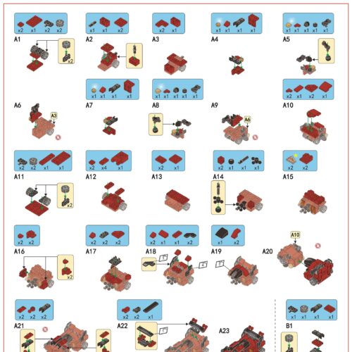 Robot Warrior 8 Mẫu Lắp Ráp Panlos Brick 633026 hướng dẫn lắp ráp PDF gốc chất lượng cao