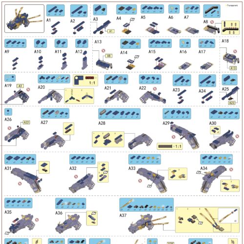 Súng Lắp Ráp Biến Hình Rồng Thần 2 trong 1 Panlos Brick 633103 sách hướng dẫn Panlos Brick 633103A Rồng Thần Biến Hình