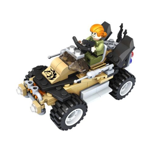 Bộ lắp ghép Xe Bọc Thép Chống Khủng Bố Panlos Brick 635003 GunStrike chính diện, đồ chơi lắp ráp xe quân sự cho bé trai 6 tuổi, giá tốt