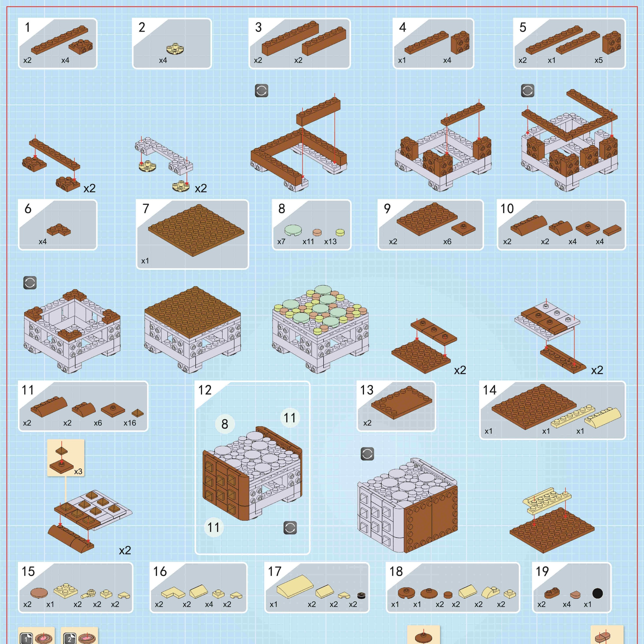 Sách Hướng Dẫn Lắp Ráp Bộ Lắp Ráp Hoa Đa Dạng Panlos Brick 655009 | Hướng dẫn Panlos Brick 655 009 Cây cảnh lắp ráp | Panlos Brick 655009