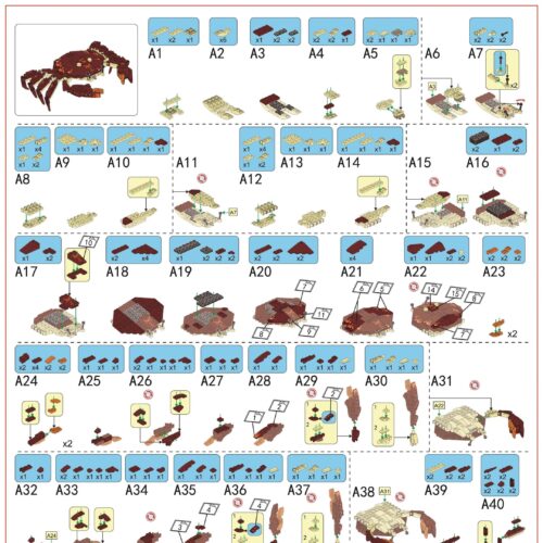 Đội Cơ Động Dưới Biển Panlos Brick 663019: Cua Biến Hình Robot, Cua Biến Hình Robot, Mô Hình Cua Robot, Cua Cơ Giáp, Robot Cua Biển, sách Panlos Brick 19 Cua Cơ Giáp, hướng dẫn lắp ráp Panlos Brick 663019 Robot Cua Biển, sách lắp ghép Panlos Brick 663019 Cua Cơ Giáp, hướng dẫn Panlos Brick 019 Robot Cua Biển