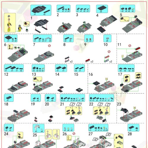 Sách Hướng Dẫn Lắp Ráp Panlos Brick 666021 Siêu Xe Koenigsegg Jesko - Hướng dẫn lắp ghép Panlos Brick 021 Siêu xe Koenigsegg Jesko