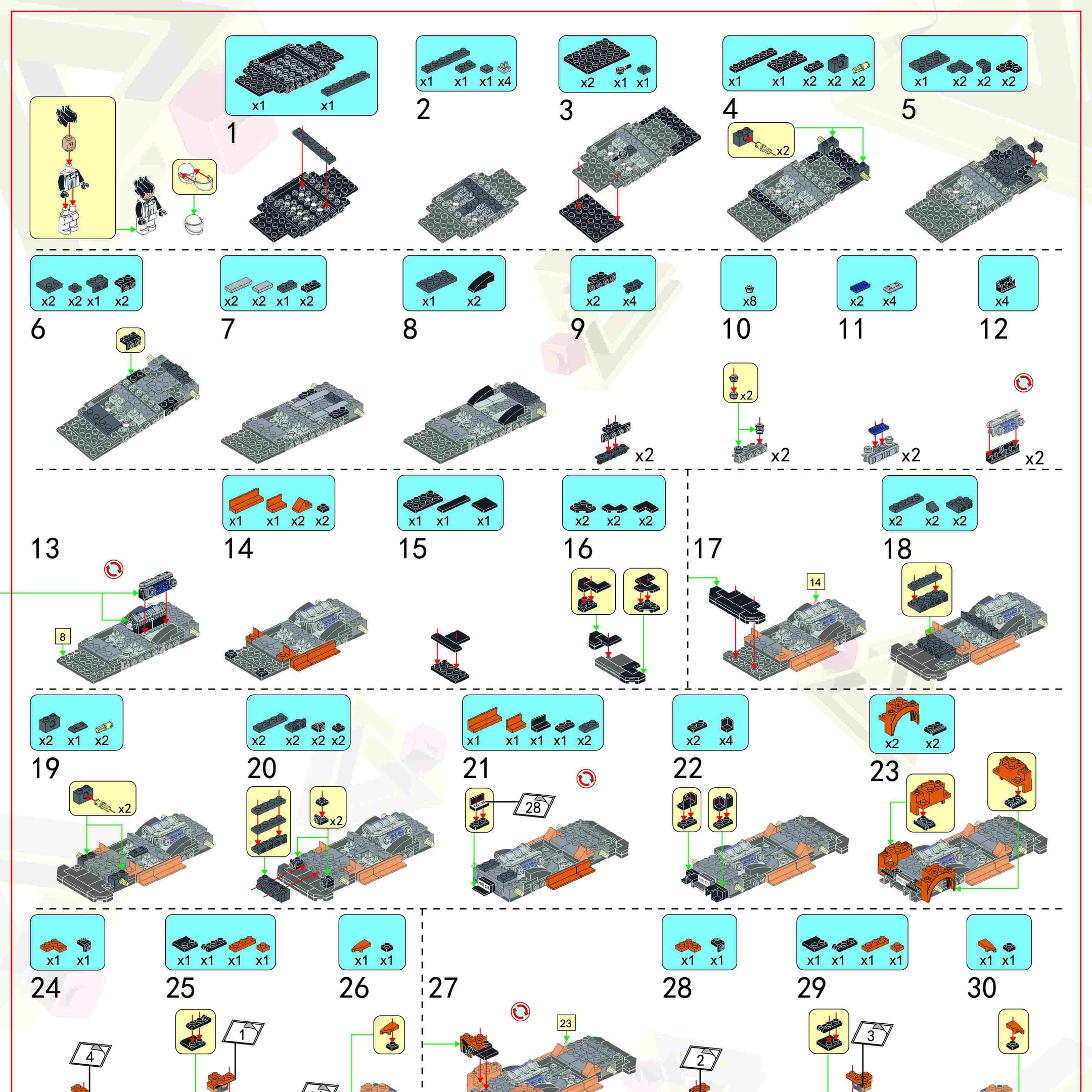 Siêu xe McLaren P1 GTR Panlos Brick 666025 sách hướng dẫn Panlos Brick 666025 Mô hình McLaren P1 GTR