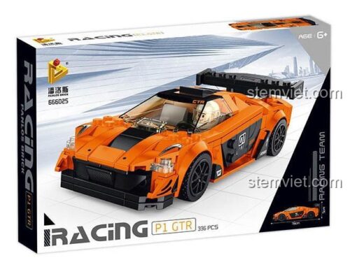 Hộp đồ chơi mô hình xe đua McLaren P1 GTR Panlos Brick 666025 giá rẻ.